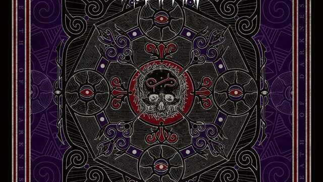 Intricate gothic cover art for The 69 Eyes single “Death of Darkness,” co-written by Ben Christo